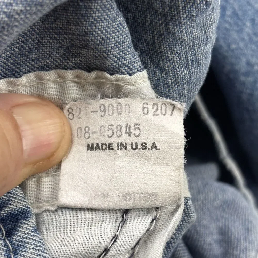 Rare Vtg OshKosh Vestbak Overalls Size 3T USA 80s Denim Paper Tag Great FADE - Picture 9 of 16